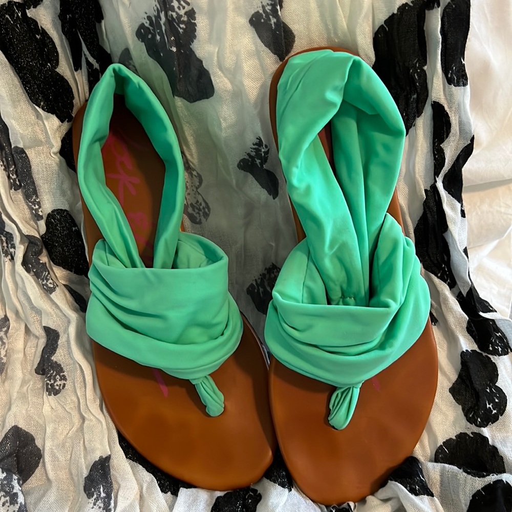 Slip through ankle sandal